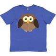 thumbnail image 3 of Inktastic Owl Fat Brown Youth T-Shirt, 3 of 5
