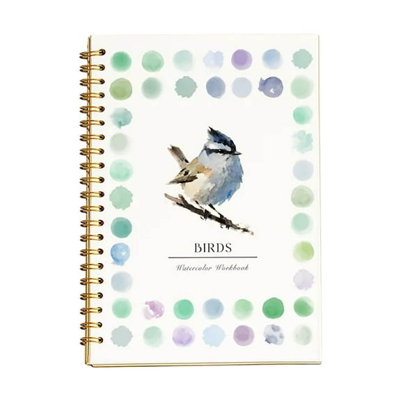 Watercolor Paint Book,Beginner-Friendly Watercolor Workbook,12 Colors Watercolor Paint Set With Paint Brush Pen,Painting Book For Kids,Water Colors Paint Adult Set(A Book 9*6.5in)