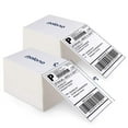 thumbnail image 1 of POLONO Genuine 4" x 6" Direct Thermal Shipping Label, Thermal Label (Pack of 1000), Perforated Fanfold Labels Compatible with POLONO PL60 and PL70E Label P, 1 of 7