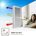 thumbnail image 3 of One Way Window Privacy Film Static Cling, 19.69*38.37'' Daytime Privacy & Sun Blocking Window Tint, Anti UV Reflective Film for Home & Office, PET Material, Heat Control & Blackout Solution, 3 of 8