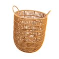 thumbnail image 3 of Woven Basket with Handle Wicker Baskets for Nursery Laundry Room Living Room Long, 3 of 8