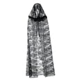 thumbnail image 4 of Capa de bruja de encaje para cosplay de Halloween, ideal para fiestas y eventos de disfraces. Reutilizable y elegante. 130 centímetros, 4 of 9