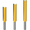 thumbnail image 1 of 3pcs 8mm Flush Trim Router Bits Extra Long Carbide Router Bits Woodworking Milling Cutter Woodworking Tool Cutter Blade 50mm 63mm 76mm, 1 of 2