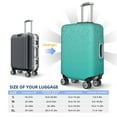 thumbnail image 5 of Haiem Turquoise Glitter Luggage Cover Printed Suitcase Covers for Luggage Elastic Washable Suitcase Protector Fits 18-32 Inch Luggage-Large, 5 of 8