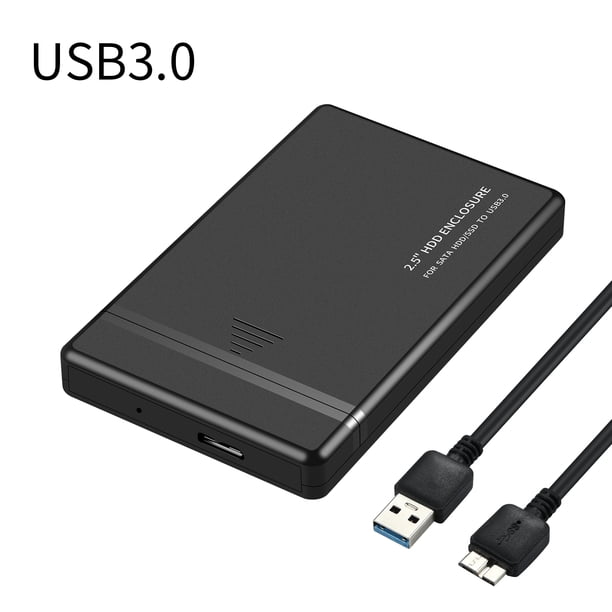 LYD 2.5" HDD SSD Enclosure USB 3.1 Type-C a SATA-III Estuche para disco duro externo sin tornillos, compatible con UASP LYD Periféricos de la computadora