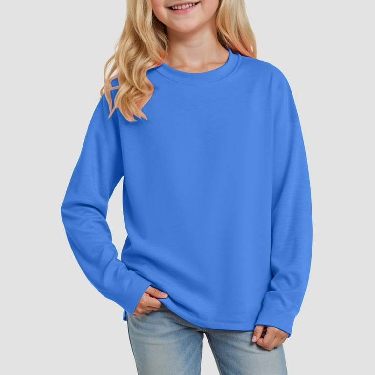 Dmsael Girls Fitted Long Sleeve Shirts Girls Long Sleeve Shirts