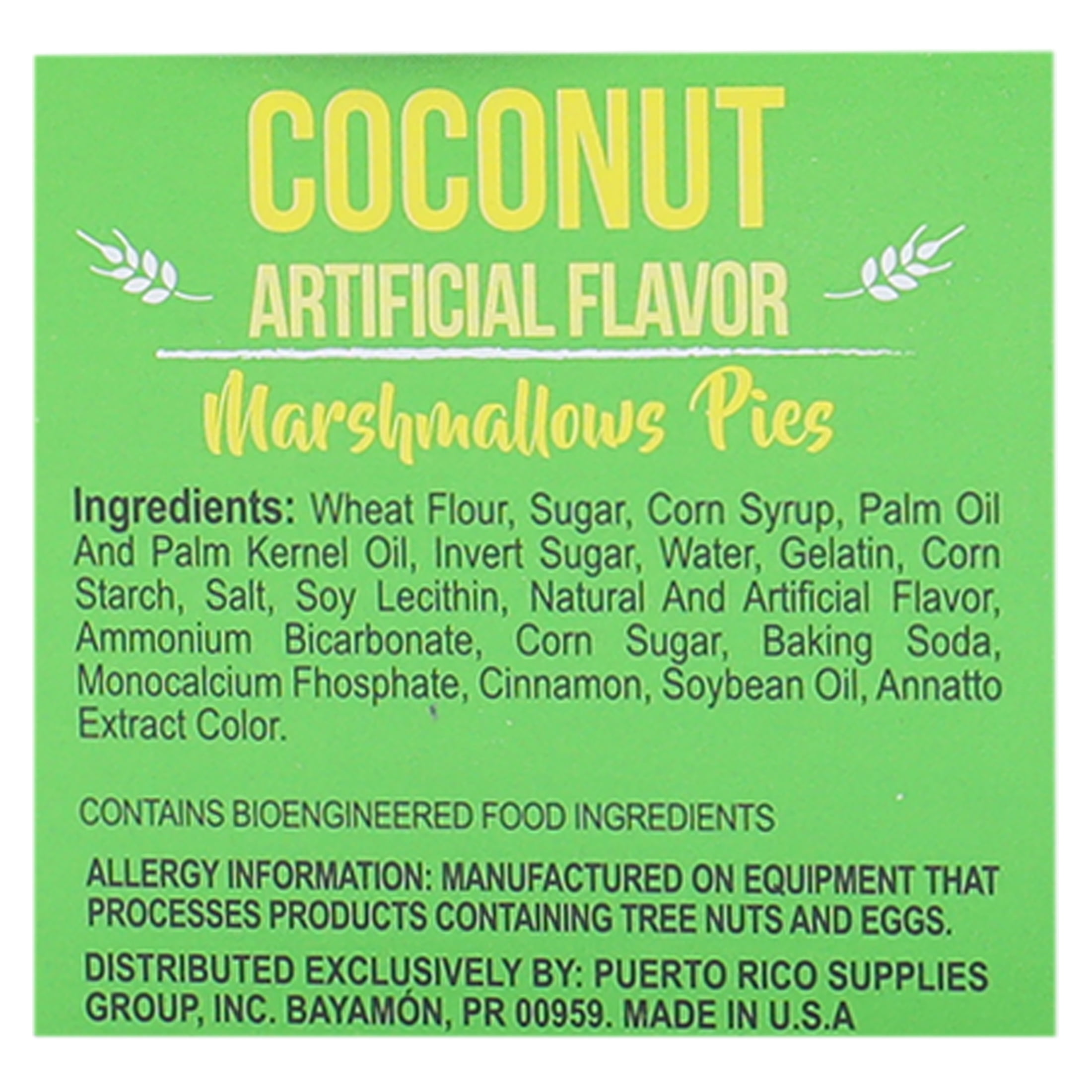 Fiesta Marshmallow Pie, Coconut 6 Count, 120 Calories 6 oz., Baked, Fluffy
