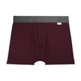thumbnail image 4 of Bóxer Zaga para Hombre, Largo Double Brush Vino 3 Piezas Talla G, 4 of 4