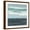 Brown Frame, variant on Art.com Teal Sea I Art Print by Rob Delamater, 16" x 16"