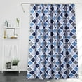thumbnail image 6 of Fabric Shower Curtain, Geometric Pattern Polyester Cotton Bathroom Bathtub Shower Curtain Decor, 6 of 8