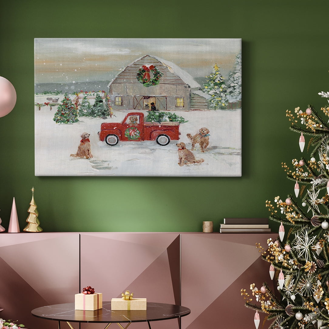 Christmas On The Farm- Gallery Wrapped Canvas