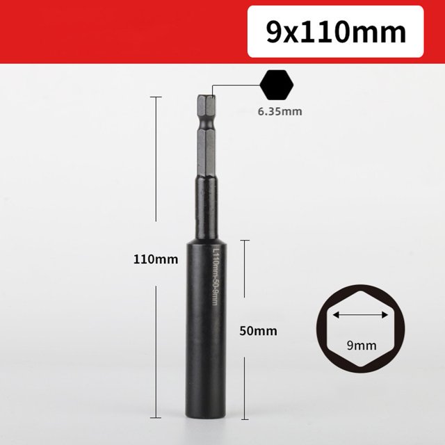 Adaptateur de Douille de 110 Mm pour Foret à Écrou Hexagonal H8-H14