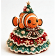 thumbnail image 2 of DIY Layered Ocean Christmas Yarn Art Kit Collection, Clownfish Crochet‑Style Holiday Ornament with Shell Starfish Pearl Decor, Mindful Slow Crafting Set for Home Seasonal Decor & Christmas Gift, 2 of 6