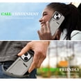 thumbnail image 4 of Compatible with Magsafe 2 in 1 Detachable iPhone 15 Wallet Credit Slots Case,Women Men Magnetic PU Leather RFID Blocking Flip Kickstand Phone Case For iPhone 15,Gray, 4 of 10