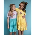 thumbnail image 4 of Disney Beauty and the Beast Toddler Girls' Cosplay Short Sleeve Dress Gold Yellow Belle, 4 of 10