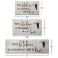 thumbnail image 6 of SoHome Cozy Living Seasoned with Love Anti-Fatigue Kitchen Mat, Grey/Red, 20"x36", 6 of 7