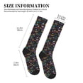 thumbnail image 2 of Lsque Basketball Pattern Sport Compression Socks for Men & Women 15-20 mmHg Knee High Nurse Pregnant Running Medical and Travel Athletic, 2 of 6