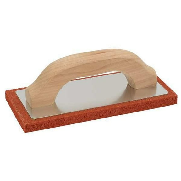 Qlt by Marshalltown Concrete Float,Rubber,Wood,9"L RRFW94F