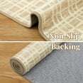 thumbnail image 4 of Yesurprise 4x6 Area Rugs, Soft Faux Wool Plaid Design, Anti-Slip Living Room Carpet, Yellow, 4 of 7