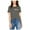 Black - blackwhite, variant on Carbon Copy Womens Striped Patch Embellished T-Shirt, Black, X-Large
