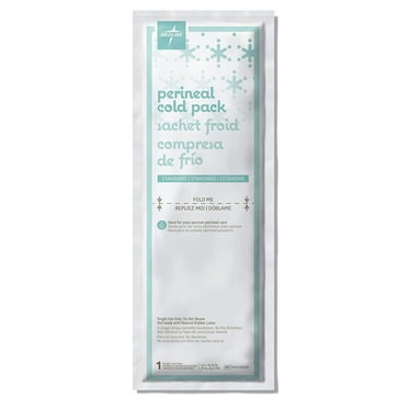 Medline Perineal Cold Packs for Postpartum Care (24 Count) Each Absorbent Pad Is 4.5" x 14.25"