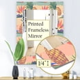 thumbnail image 4 of DESIGN ART Designart 'Tropical Mood Pineapple 4' Bohemian and Eclectic Mirror - Vanity Printed Mirror 23.7 in. wide x 31.5 in. high, 4 of 5