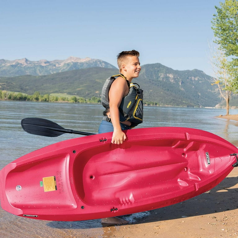 Lifetime Wave 6 ft Youth Kayak, Fire Red (91401) - Walmart.com