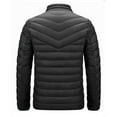 thumbnail image 4 of Men's Warm Down Jacket Lightweight Hooded Winter Coats Puffer Solid Jackets with Zipper Pockets Black XL, 4 of 7