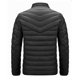 thumbnail image 4 of Ceisia Men's Winter Warm Stand Collar Zipper Cardigan with Pockets Windproof Water Gift Repellent Lightweight Puffer Jacket, 4 of 7