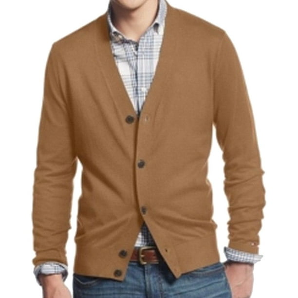 Tommy Hilfiger - Tommy Hilfiger NEW Brown Camel Mens Size Small S Knit ...