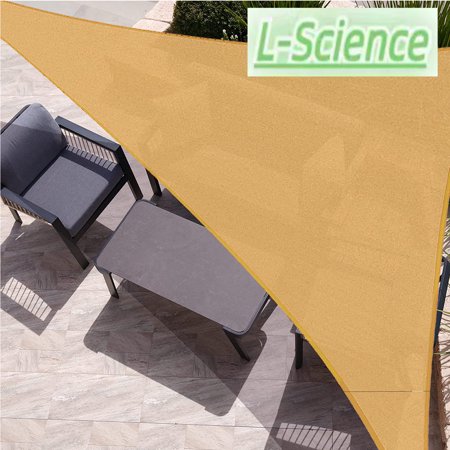 Sun Shade Sail Equilateral Triangle UV Bloack Patio Canopy for Outdoor Lawn Garden