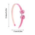 thumbnail image 2 of Ganfancp Primavera y Verano Bow Belt Dientes 1Cm Hilo Bandas Antislip Princess Lovely Sweet Hair Accessories Hair Clip Handmades Ofertas Del Día 1* Cinta para El Pelo, 2 of 4
