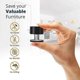 thumbnail image 4 of 2 Pcs Self-adhesive Door Stoppers Robust Stainless Rubber Stoppers, 4 of 5