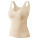thumbnail image 1 of Ropa interior térmica para mujer, de moda, lisa, con cuello redondo, cojín en el pecho, camiseta térmica cálida de poliéster para mujer, cintura baja., 1 of 2