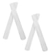 thumbnail image 4 of White Plastic Guide Rail Drawer Slides for Cabinet Use 4Pcs Heavy Duty, 4 of 5