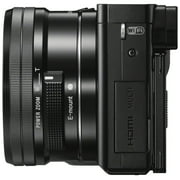 Sony Alpha a6000 Mirrorless Camera (Black) with 16-50mm Lens, 24MP APS-C Bundle + Tripod and 64GB Card (International Model)