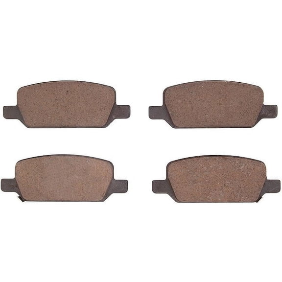Rear Brake Pad Set - Compatible with 2017 - 2022 Tesla 3 Long Range 2018 2019 2020 2021
