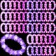 thumbnail image 1 of Collar Sherr con forma de leis hawaiano LED, 48 unidades, 100 cm, color morado, 1 of 8