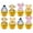 Color1, variant on 24Pcs Classic Winnie Pooh Cupcake Toppers - Baby Shower and Birthday Party Cake Decorations, Party Supplies