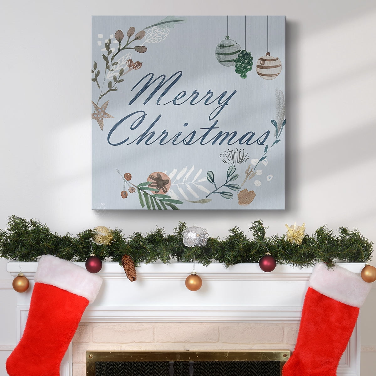 Snowy Christmas I- Gallery Wrapped Canvas