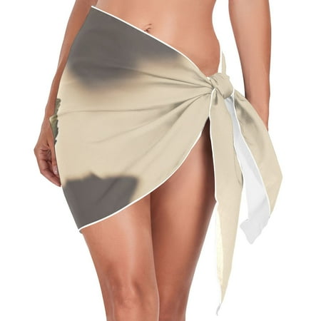 Ckdifva A Rose Beach Cover Up for Women Swimsuit Coverups Bikini Wrap Short Skirt