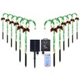 thumbnail image 1 of Ndcxsfigh Bastón Solar Papá Noel Adorno Bastón 1200mAh Navideña (verde), 1 of 9
