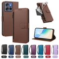 thumbnail image 4 of Heavy Duty Wallet Phone Case for [Motorola Moto G Stylus 2025 5G] with Card Slots and Kickstand Brown, 4 of 5