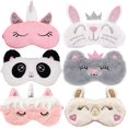 thumbnail image 4 of 6PCS Sleep Mask Elastic Cartoon Lovely Sleeping Eye Mask Sleep Blindfold for Home, 4 of 9