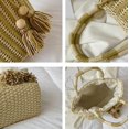 thumbnail image 4 of CoCopeaunts Straw Bag for women Summer Beach Bag Woven Hobo Handbag Retro Tote Bag Top Handle Bag Vacation Bucket Bag, 4 of 7