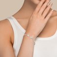 thumbnail image 2 of Natural Herkimer Rough Shape Twister Bangle Bracelet in Sterling Silver for Women, April Birthstone Jewelry for Her Birthday, Wedding Anniversary, Christmas, Mothers Day, 2 of 9