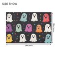 thumbnail image 4 of Yayeee Bath Rug for Bathroom Floor Non Slip Rectangle Fluffy Soft Absorbent Mat, 16"x24", Colorful Halloween Ghost, 4 of 7