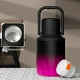 thumbnail image 2 of Bouteille d'Eau en Acier Inoxydable Isolée sous Vide 1000ml, Design à Double Paroi pour Rétention Chaud/froid, Extérieur Résistant à la Sueur, Poignée Portable pour Voyage et Activités Extérieures, 2 of 8