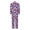 thumbnail image 6 of Halloween Pajamas Women Themed Soft Sleepwear Set Long Sleeve Top with Pants Breathable Loungewear Womens Pjs Purple XXL, 6 of 6