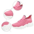thumbnail image 6 of Daznico Women's Breathable Mesh Sneakers - Slip-On Walking Shoes with Thick Cushioned Sole for All-Day Comfort,Color:Pink,Size:8, 6 of 9
